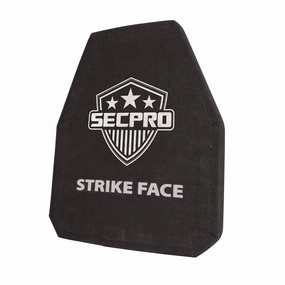 ( 2017 ) SecPro Lightweight Shooters Cut Stand Alone Level III Tensylon Hard Armor Plate