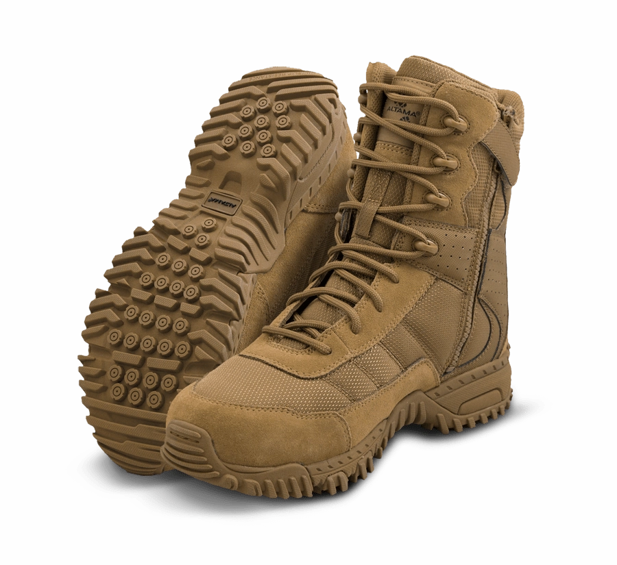 Altama Tactical Boots - Vengeance SR 8 Side Zip Boots - Coyote