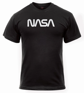 Authentic NASA Worm Logo T-Shirt - Black