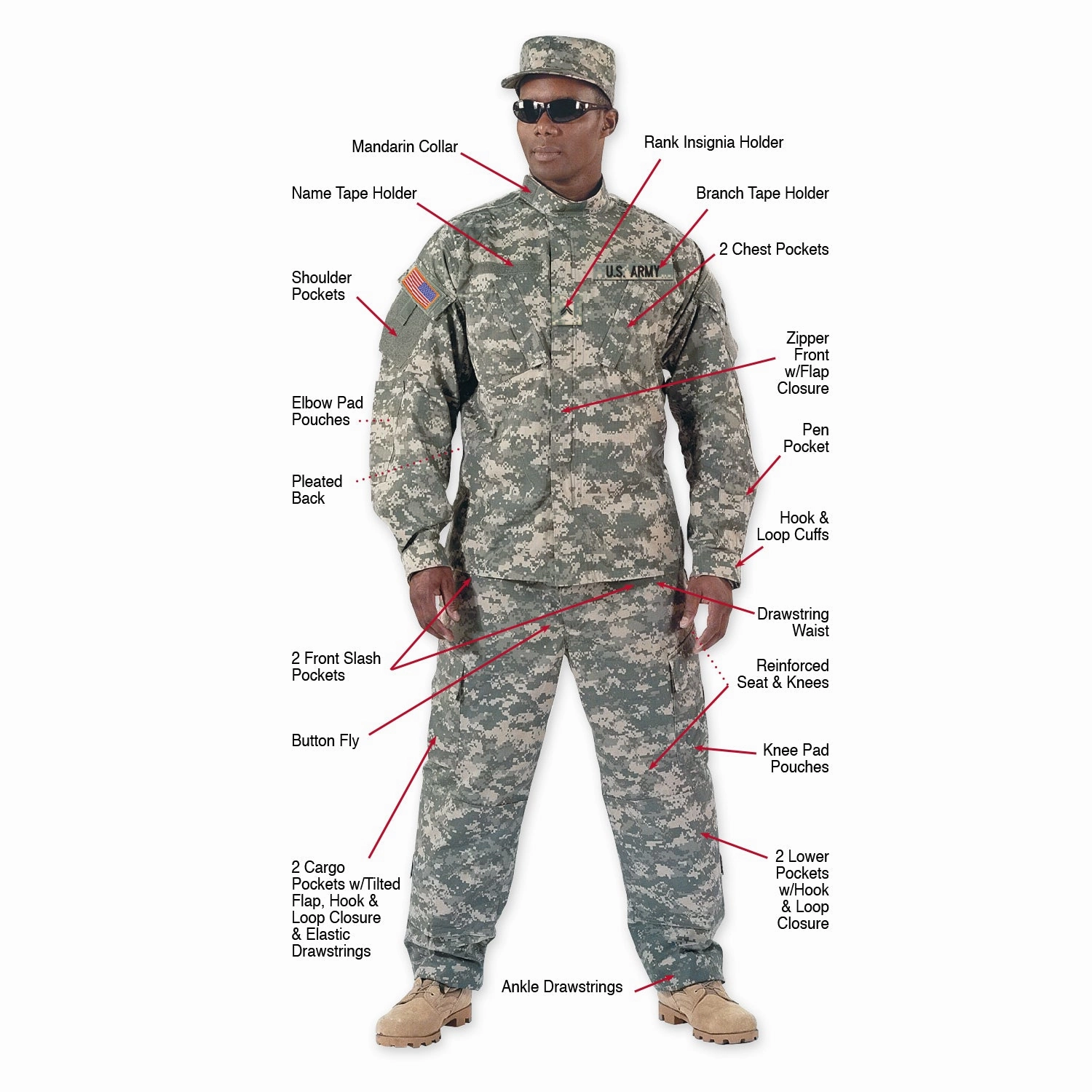 Camo Combat Uniform Shirt