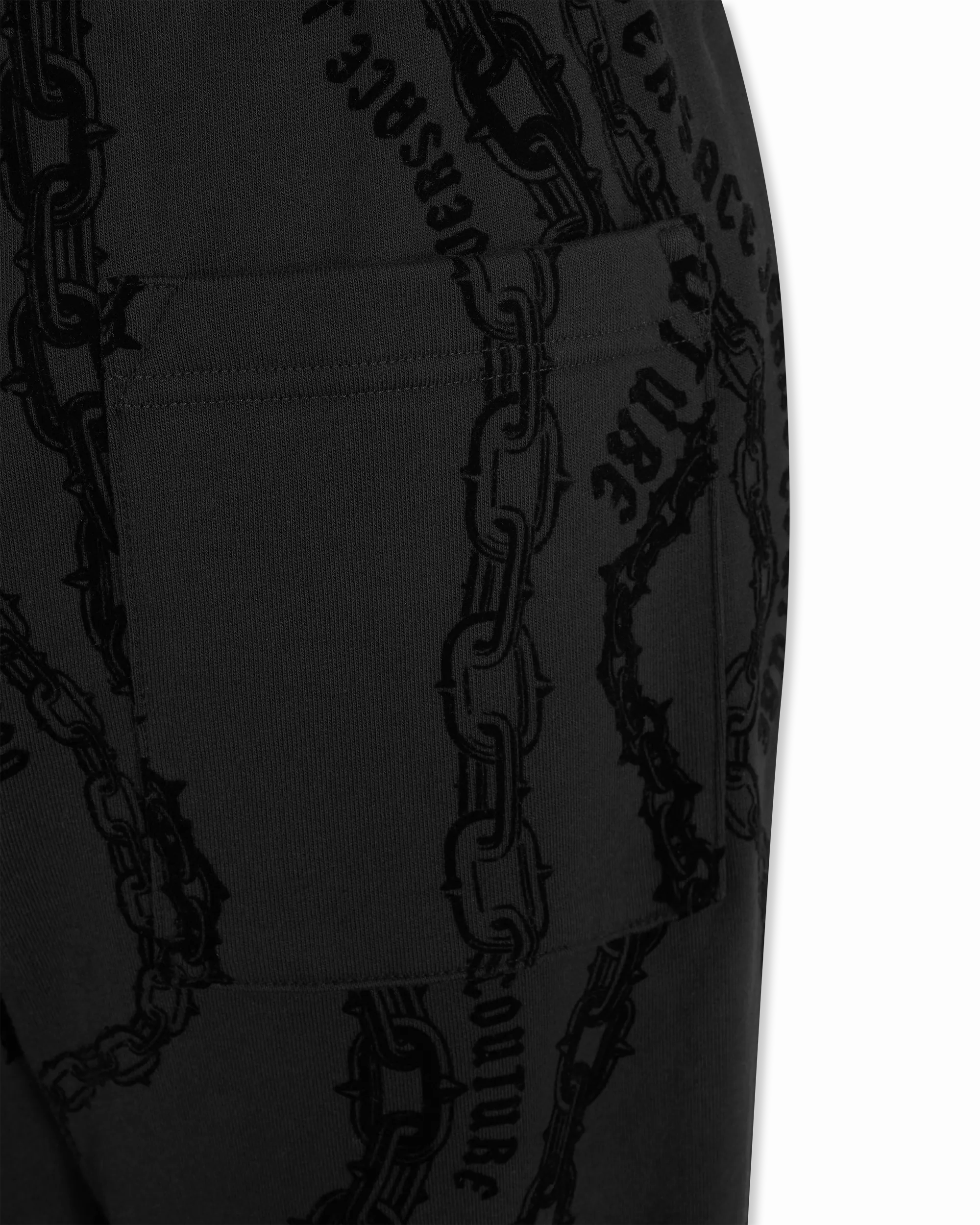 Chain Print Logo Drawstring Sweatpants
