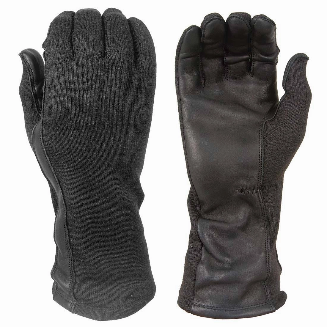 Damascus Gear Flight gloves with Nomex and leather palms