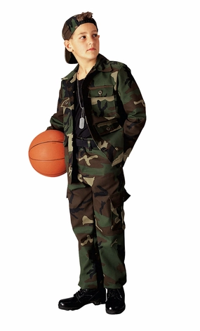 Kids Camo BDU Shirt