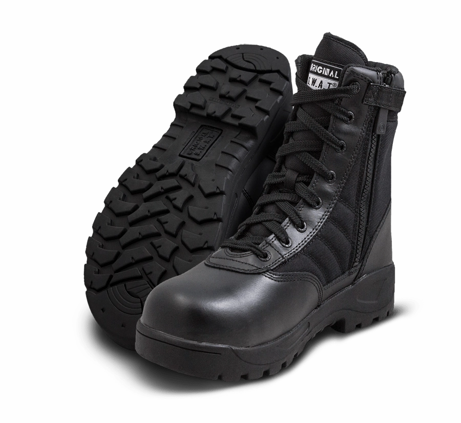 Original SWAT Tactical Police Classic 9 Side Zip Safety Plus Boots - 116001