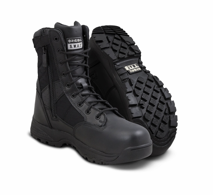 Original SWAT Tactical Police Metro 9 Waterproof Side Zip Safety Boots - 129101