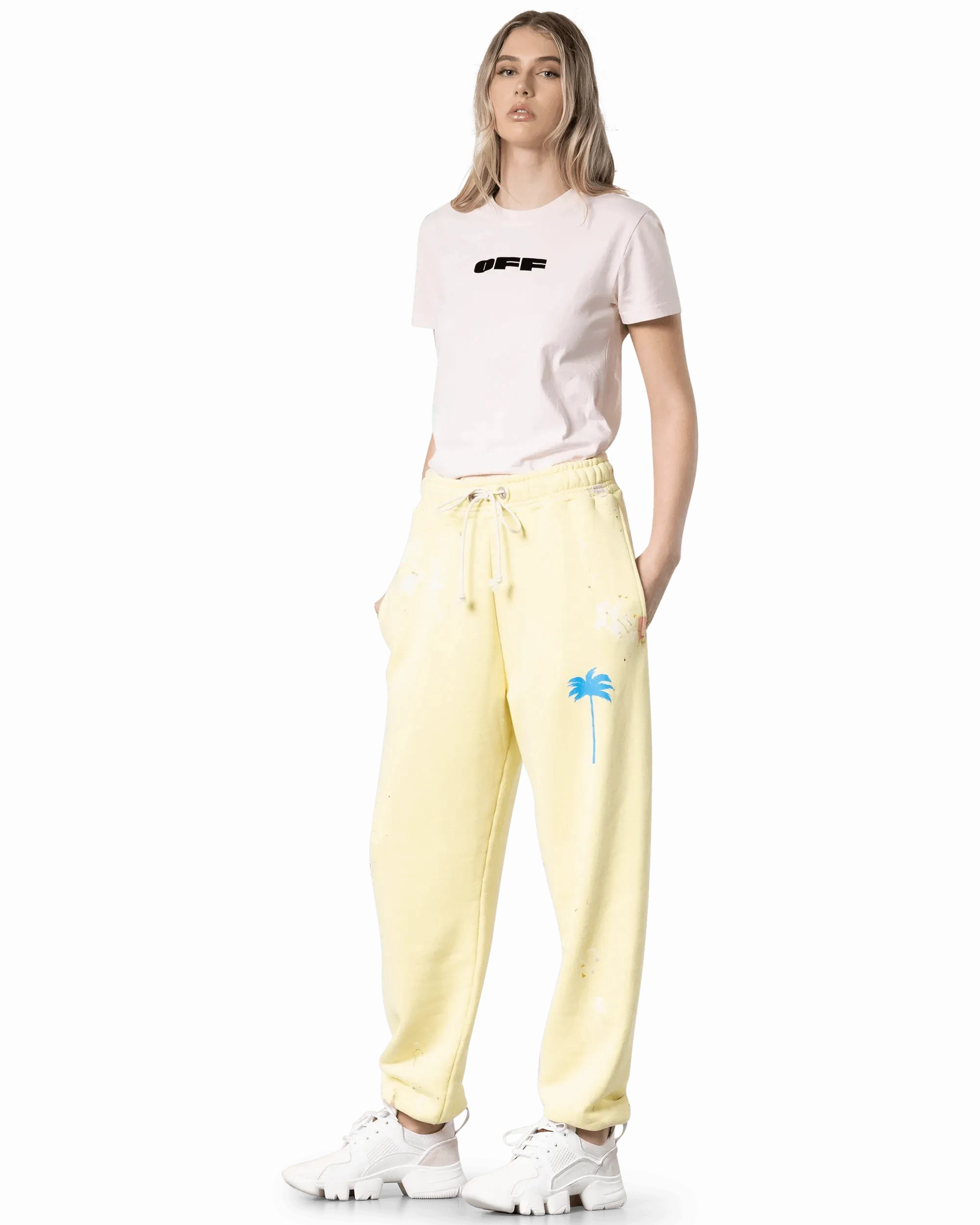 Paint-Splatter Sweatpants