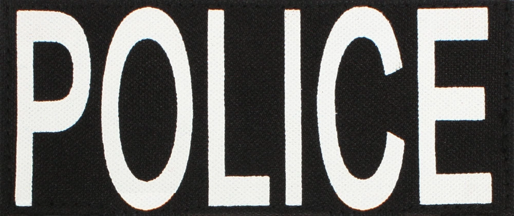 Police Patch With Hook Back