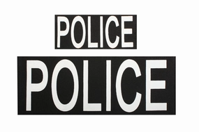 Police Patch With Hook Back