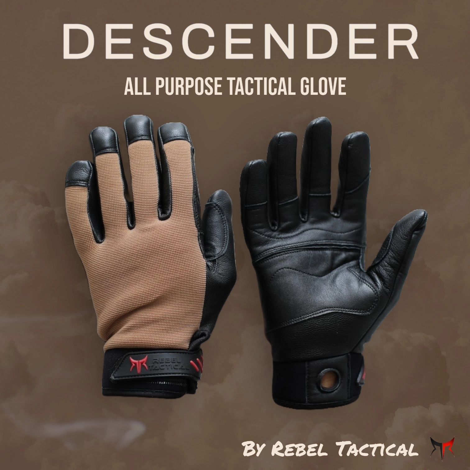 Rebel Tactical Descender  Lightweight Rappel Tactical Gloves