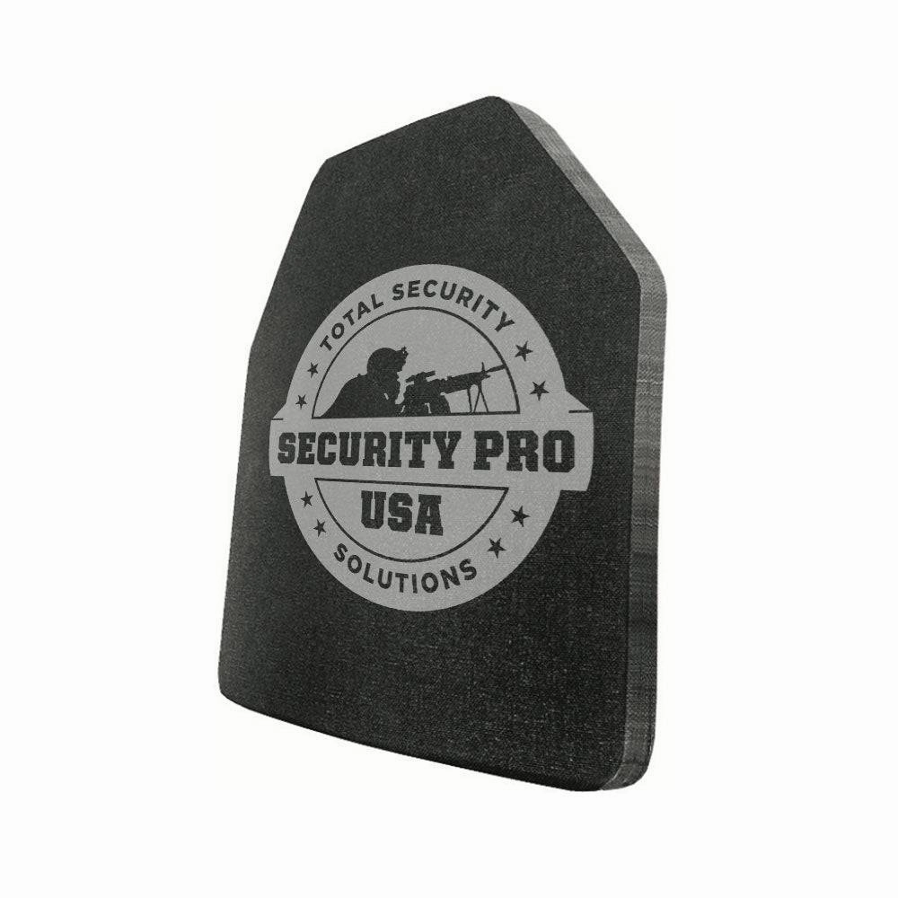 SecPro Lightweight Ceramic & Spectra Multi Curve Full Cut Stand Alone Level IV Hard Armor Plate