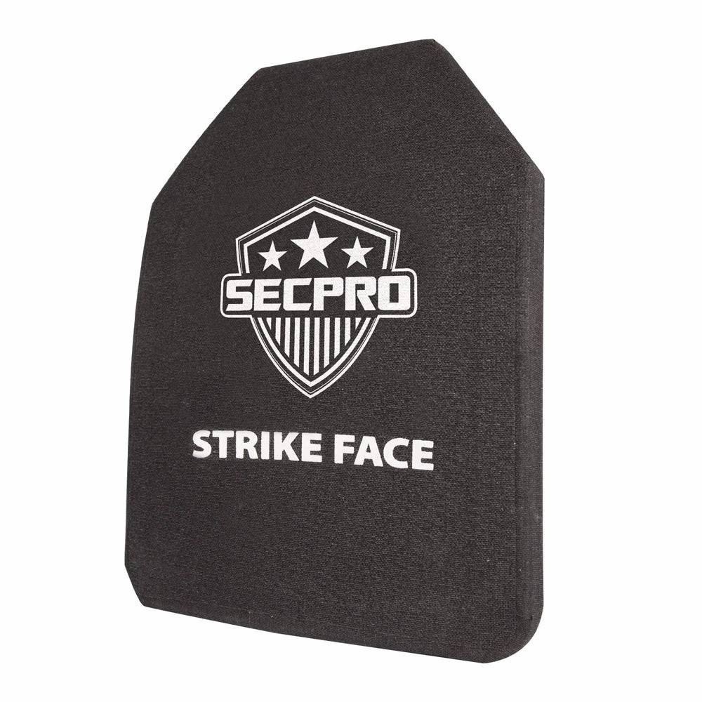 SecPro Lightweight Ceramic & Spectra Multi Curve SAPI Cut Stand Alone Special Rifle Threats Plate