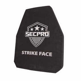 SecPro Lightweight Ceramic & Spectra Multi Curve Shooters Cut Stand Alone Level IV Hard Armor Plate