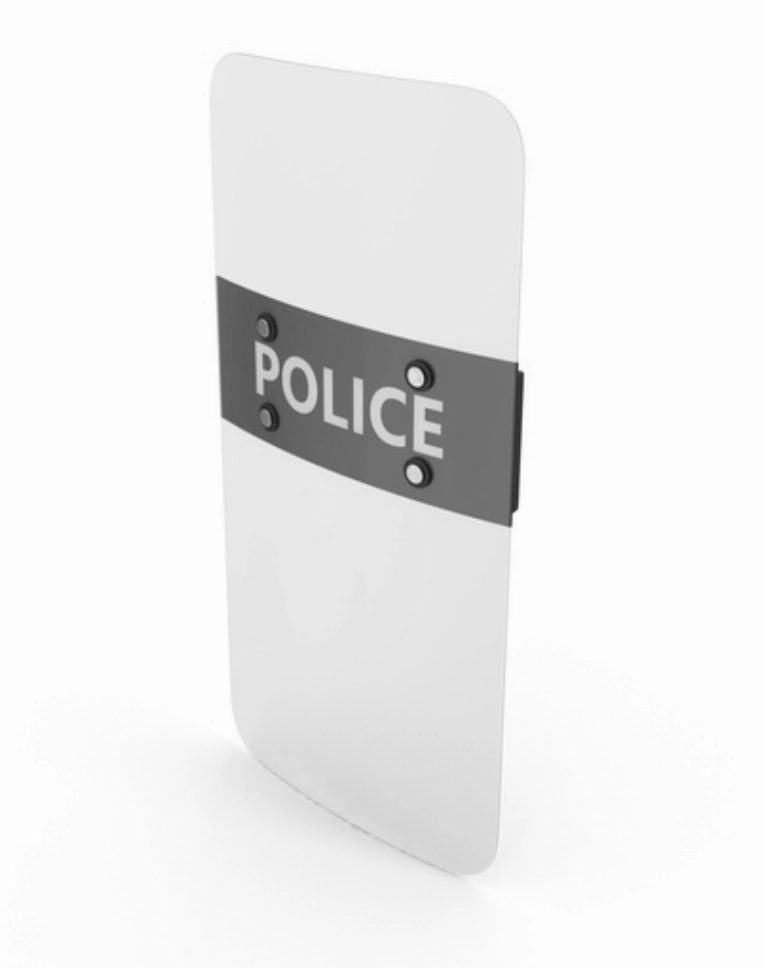 SecPro Police Riot Shield Police Marked Decal