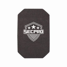 SecPro Polyethylene Single Curve Full Cut Stand Alone Level IIIA  Hard Armor Plate