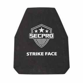 SecPro Polyethylene Single Curve Shooters Cut Stand Alone Level IIIA  Hard Armor Plate