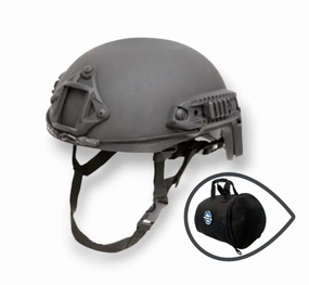 SecPro Special OPS Ballisitic Helmet HighcutLevel IIIA -Incudes Rails and NVG Bracket-MFY 2024-Medium(Black)