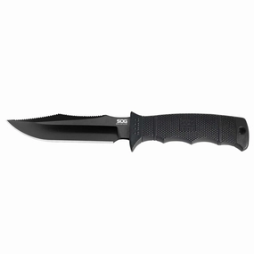SOG Folding Knife - Seal Pup Elite Straight Edge TiNi Coated SS Blade | E37SN-CP