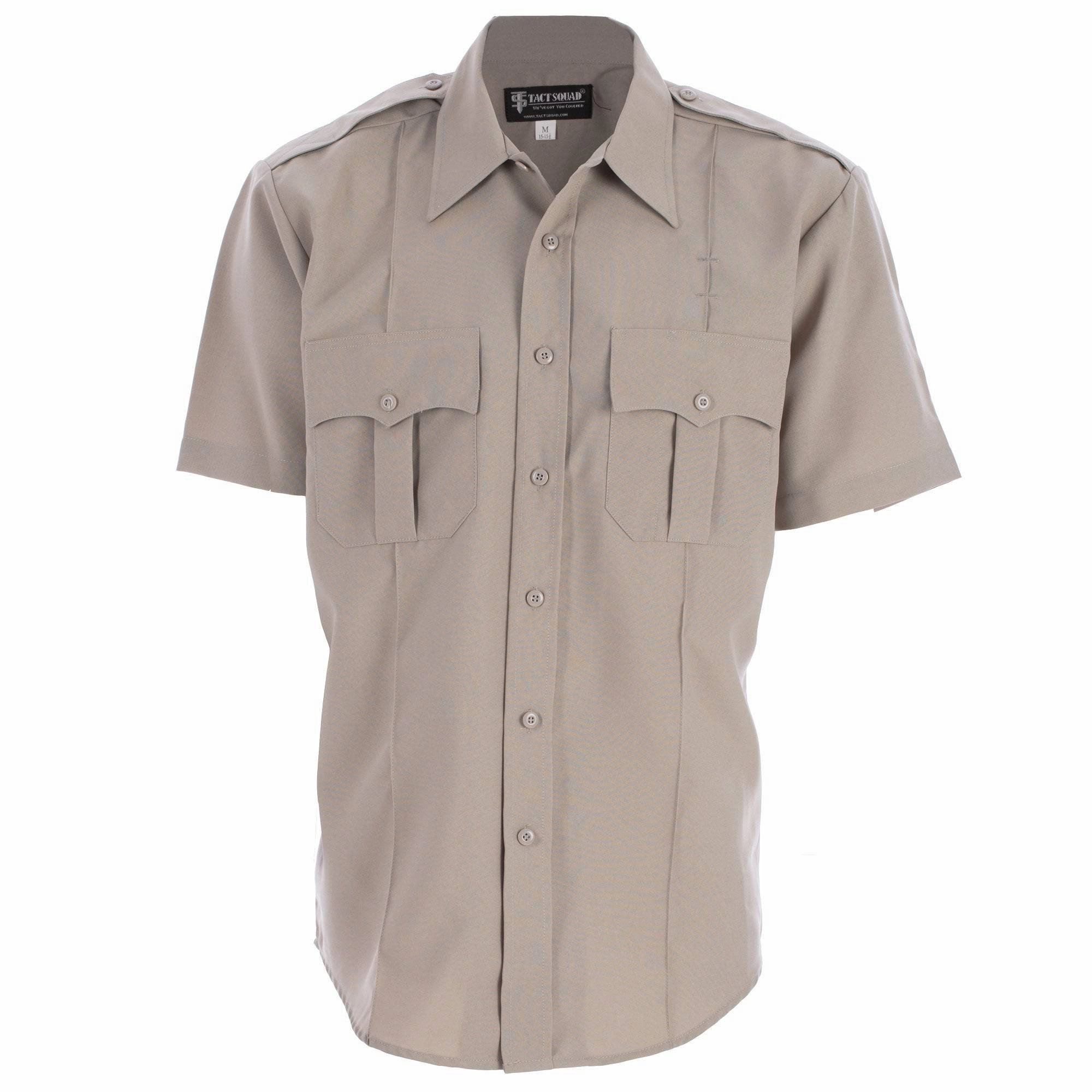 Tact Squad Men's Polyester Short Sleeve Uniform Shirt - 8012
