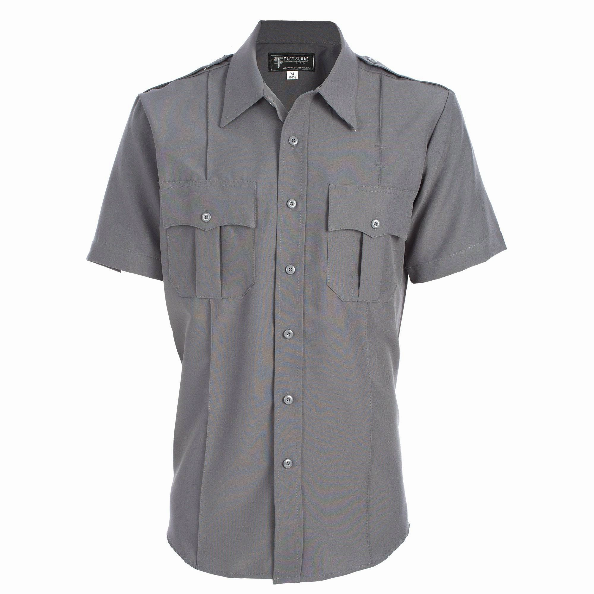 Tact Squad Men's Polyester Short Sleeve Uniform Shirt - 8012