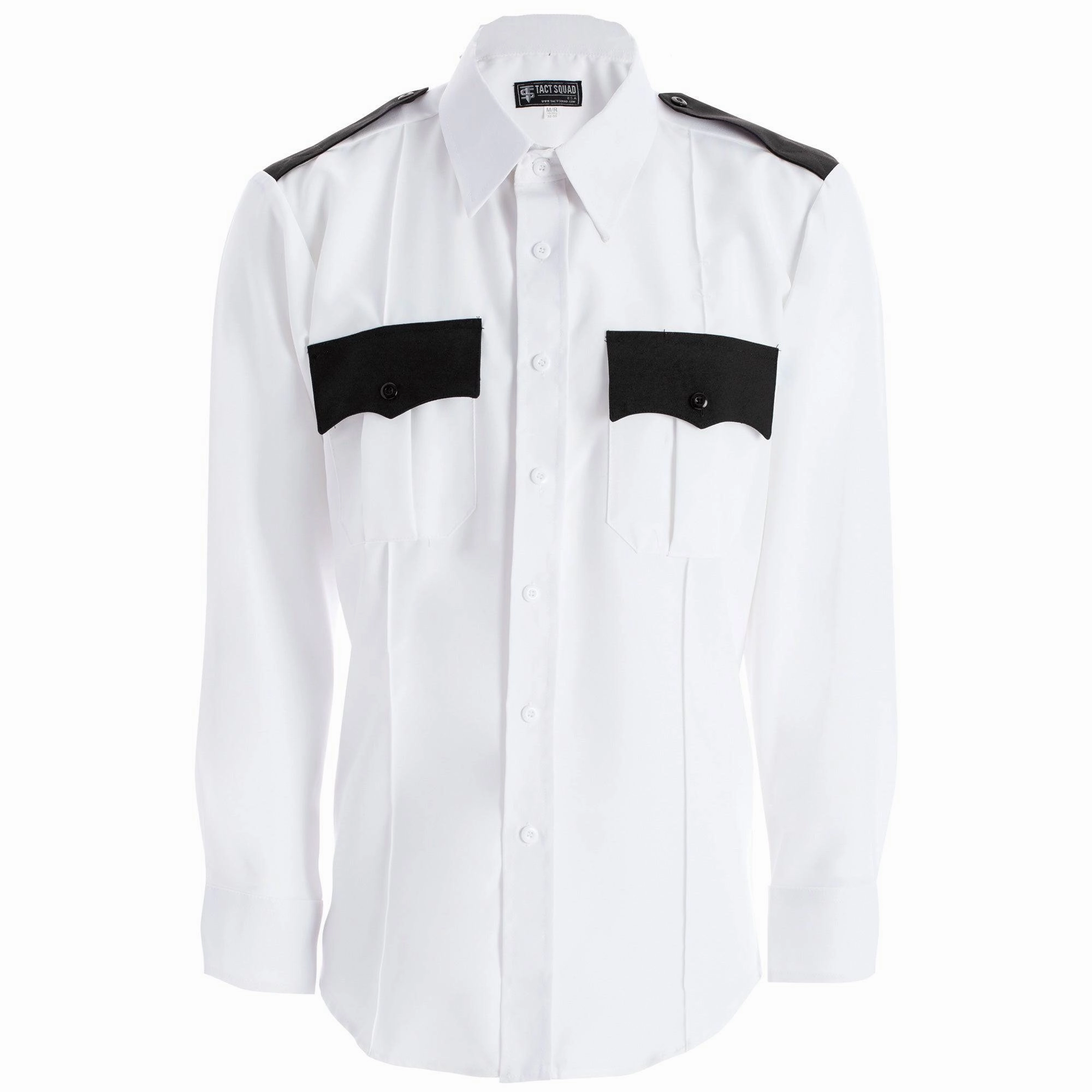 Tact Squad Men's Two-Tone Polyester Long Sleeve Shirt with Hidden Zipper - 8002