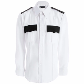 Tact Squad Men's Two-Tone Polyester Long Sleeve Shirt with Hidden Zipper - 8002