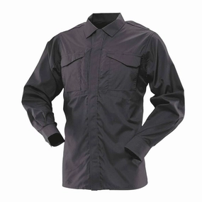 Tru-Spec 1051 Black Men's Ultralight Long Sleeve Uniform Shirt