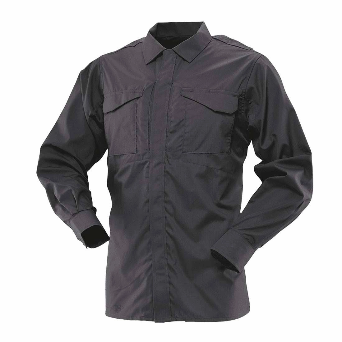 Tru-Spec 1051 Black Men's Ultralight Long Sleeve Uniform Shirt
