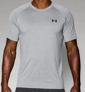 Under Armour Men's UA Tech Short Sleeve T-Shirt 1228539-025-Medium True Grey Heather