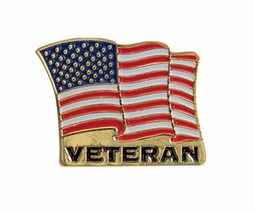 Veteran US Flag Pin