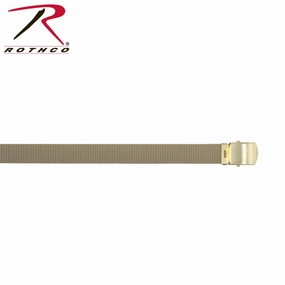 Web Belt With Gold Buckle