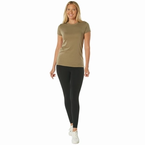 Womens Longer T-shirt - Coyote Brown